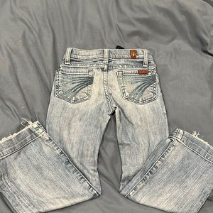 Toddler girls worn/ distressed jeans